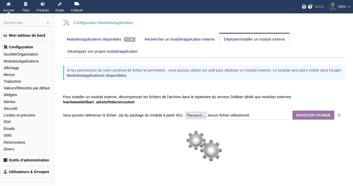 Déployer/Installer un module externe