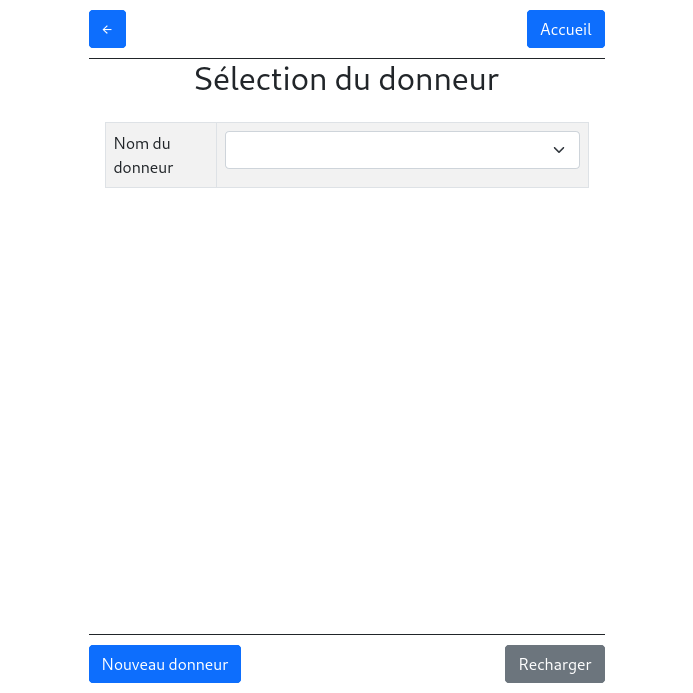 Sélection du tiers