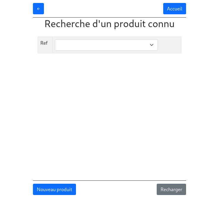 Ajout de produits existants